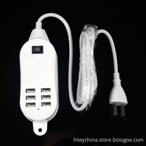 1.5m 6 Prots USB Charger Adaptor for Cell Phone